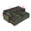 Canapé-lit en chenille moderne avec repose-pieds-1006864275-1006864278