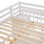 Lit superposé double au-dessus de simple avec bureau, tiroirs et tablettes, blanc-1758986008
