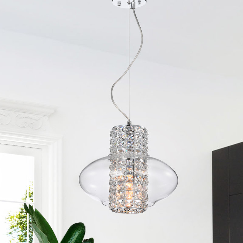 Luminaire bol suspendu 1 lumières unique Seawell