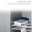 Base de meuble-lavabo gris sous le lavabo - base de meuble-lavabo compacte avec tablette réglable pour les fournitures d'hygiène et les besoins quotidiens de rangement