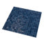  Carreau de mosaïque en verre et bleu marine l 11,6 po x 11,6 po Skosh (18,69 pieds carrés / caisse) (paquet de 20) 