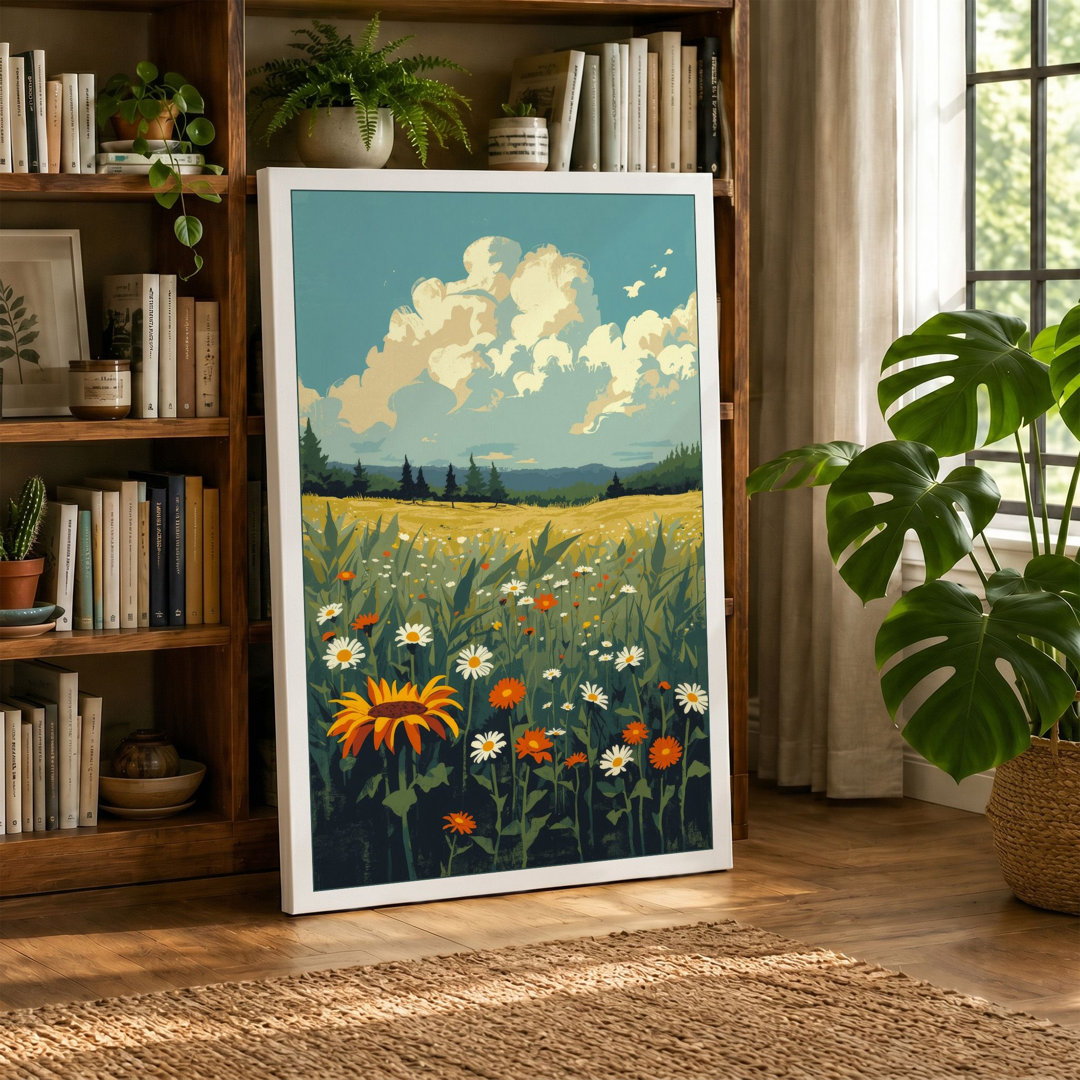 Wildflower Meadow Botanical - Wrapped Canvas
