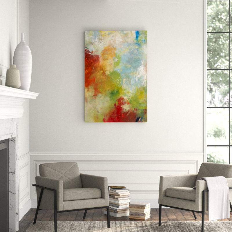 Coloratura Painting, 70" H x 47" W, Image Brush Gel