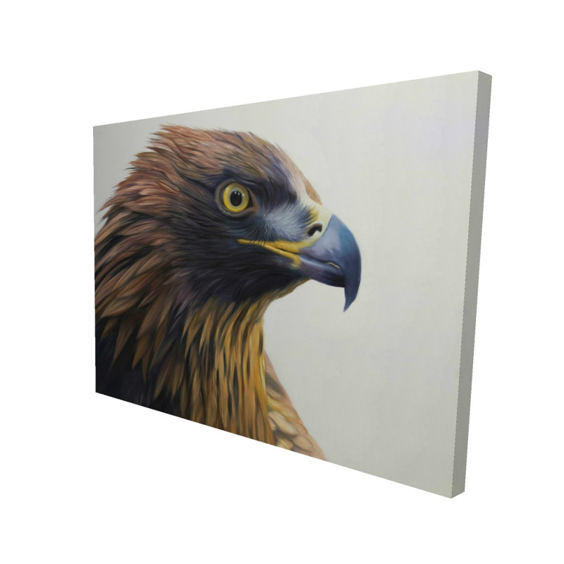 Sur toile avec un aigle à tête brune | Best-sellers de décoration intérieure