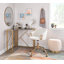 Chaise d'appoint avec roulettes, pieds en métal