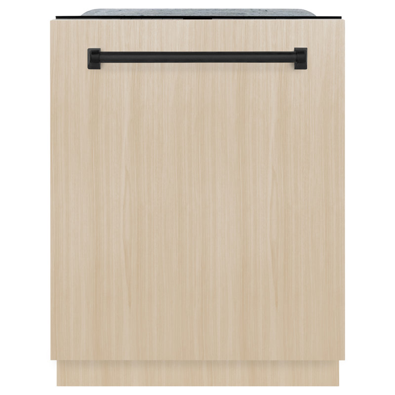 ZLINE Autograph Edition 24 in. Monument Series 3rd Rack Top Touch Control Tall Tub Dishwasher in Custom Panel Ready