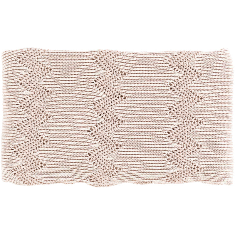 Kiersten Knitted Throw Blanket, Gray