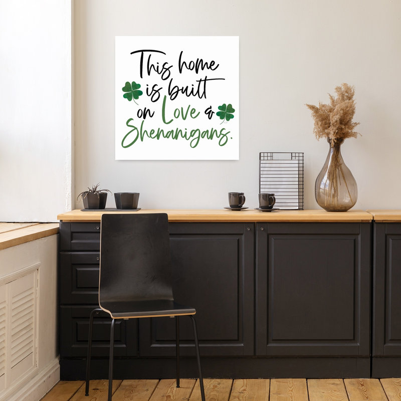 «Love Shenanigans», art printanier contemporain, H 18 po x l 18 po