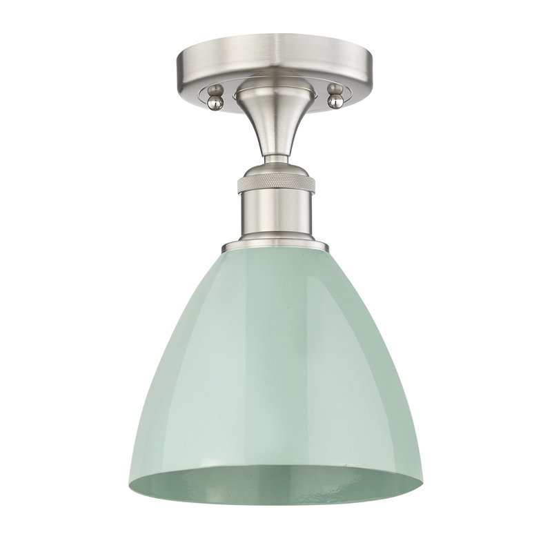 Plafonnier semi-encastré Riegelsville, Écume de mer, Nickel satiné