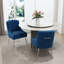 Chaise d'appoint rembourrée en velours Farr avec pieds argentés Farr-441903410