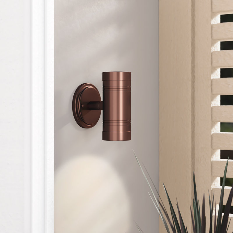 Decker Steel Wall Light, Bronze