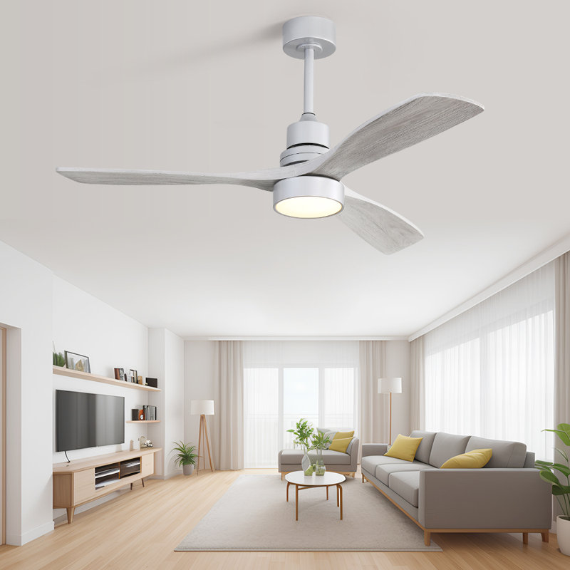 George Oliver Nicola 52'' Ceiling Fan with LED Lights & Reviews | Wayfair