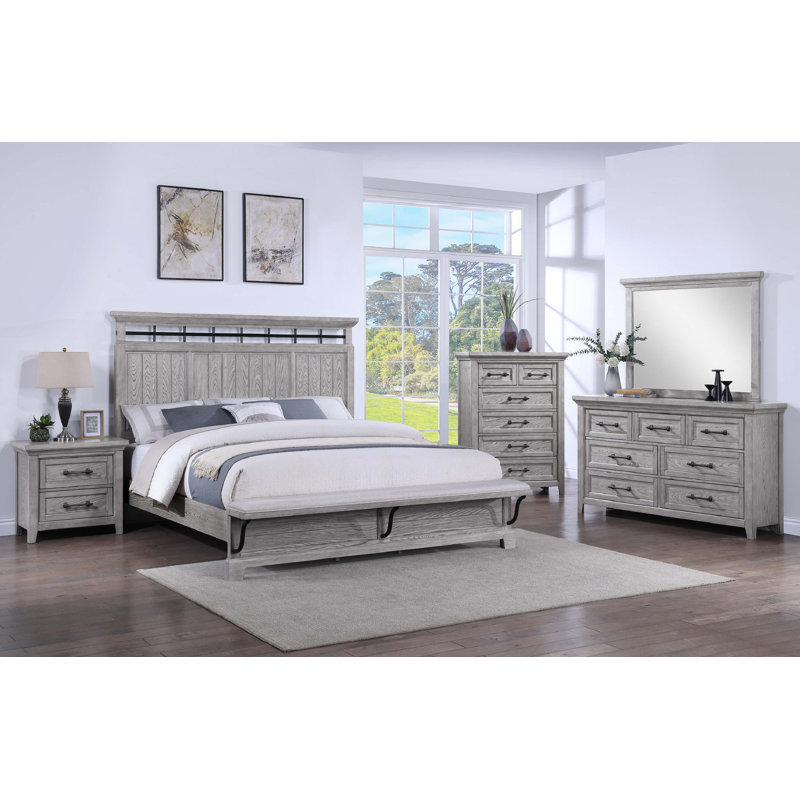 Banc de lit de pied de lit de charme rustique 1pc, bois massif grain de bois, Grand lit