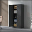 Armoire de rangement en métal avec portes et 4 tablettes