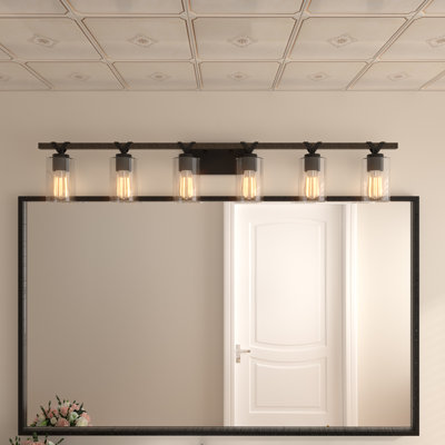 Knudson 6 - Light Bathroom Steel Dimmable Bathroom Vanity Light