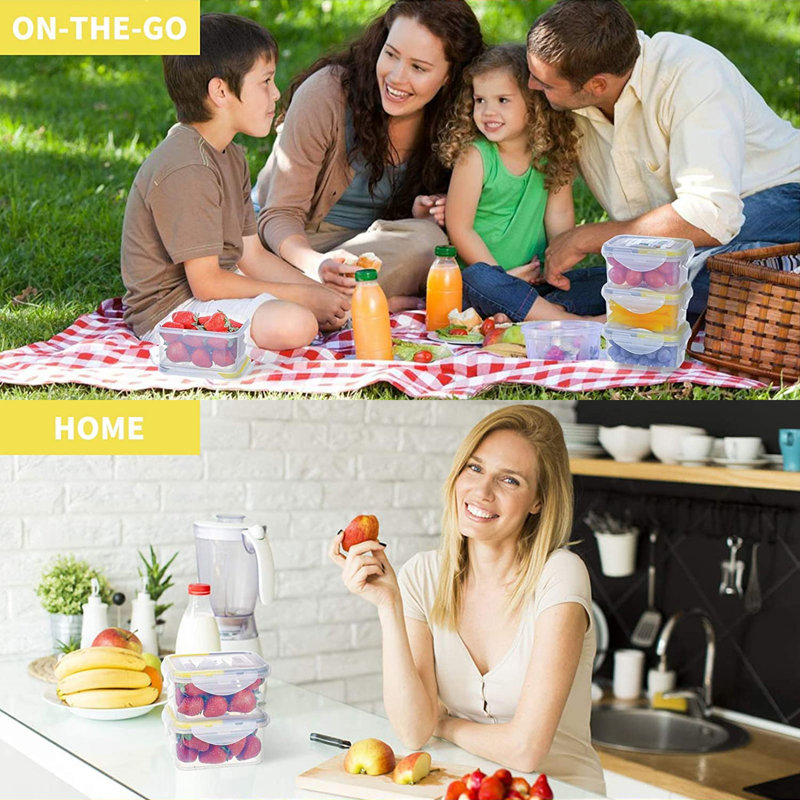 Strothers Food Storage Container, Yellow/Gray
