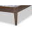 Carreiro Full Size Solid Wood Walnut Slat Bed, 56.1'' W X 80.12'' L X 41.34'' H-929177316