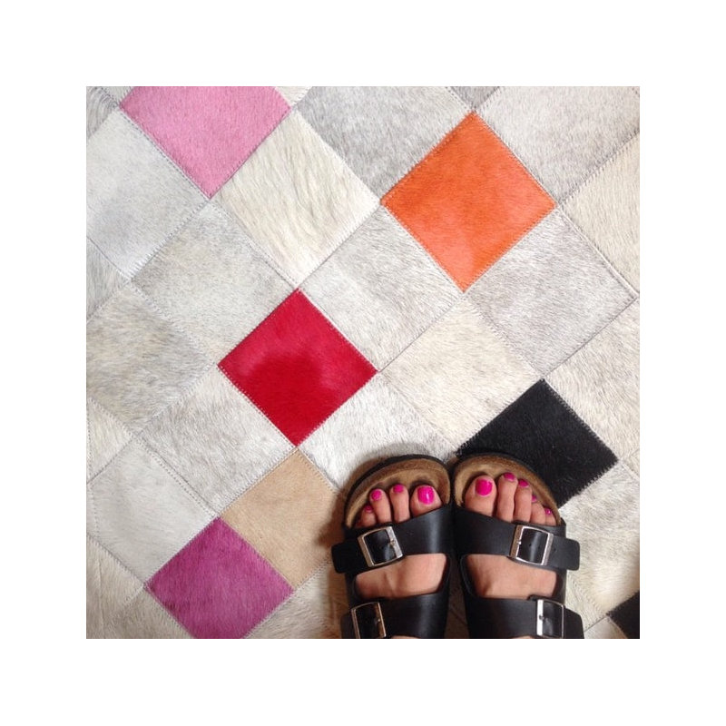 Falling Squares Rug, Rectangle 9' x 12'