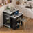 Kitchen Island With Extendable Dining Table, Double-sided Storage, 2 Drawers, Power Outlet And Side Open Shelves-1938193690