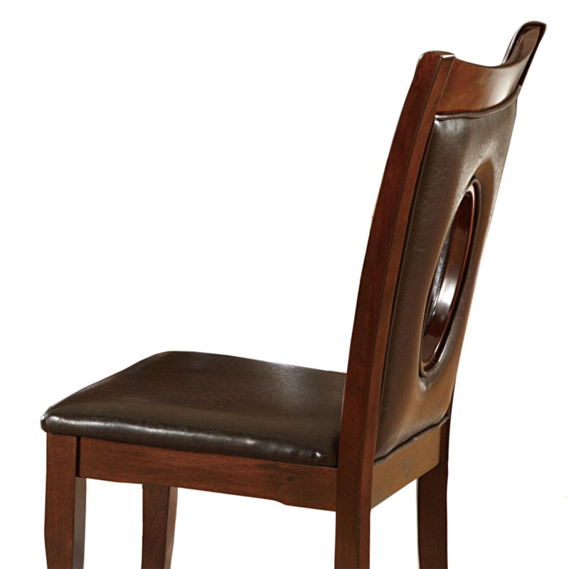16.93'' H Faux Leather Upholstered Side Chair