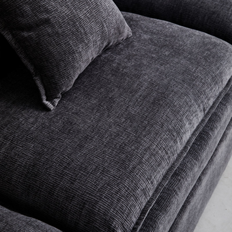 Canapé modulaire en L modulaire, Gris chenille