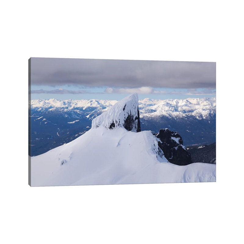 Aerial View Of Black Tusk Near Whistler, British Columbia, Canada by Kristin Piljay - Wrapped Canvas Print