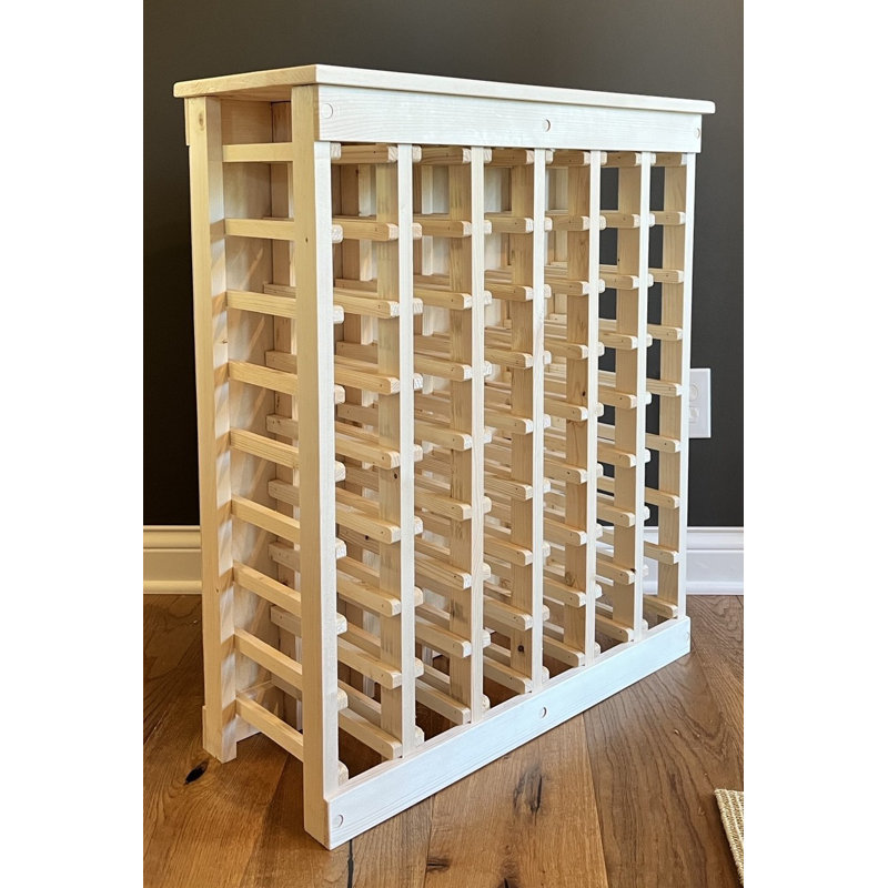 Solid Pine 48 Bottle Wine Rack
