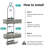 Bathroom Hanging Shower Caddy With Two Soap Boxes And Plastic Hooks