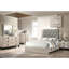Lit pour grand lit, thème crème et gris, tête de lit, tête de lit en bois d'hévéa gris, cadre-401627306-401627349