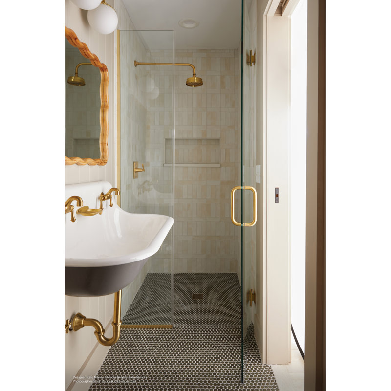 Celine 2" x 6" Matte Porcelain Floor & Wall Tile, Greige