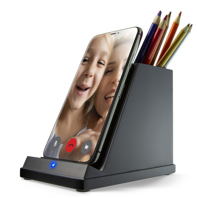 Chargeur de téléphone sans fil avec tasse à crayons 365AC546AA9F4953857B33AD6FB01984
