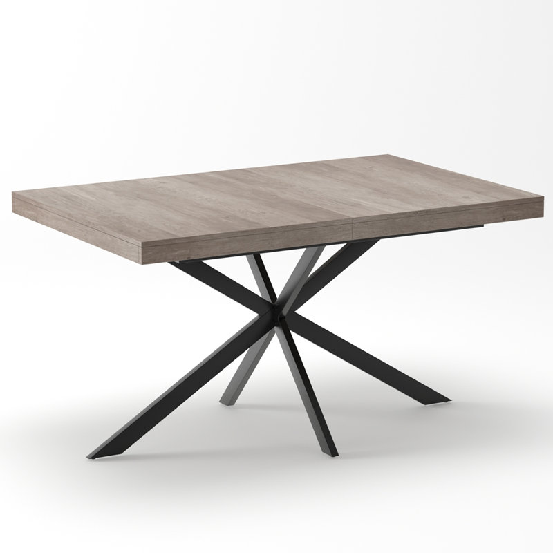 Rectangular Stretch Dining Table, Gray