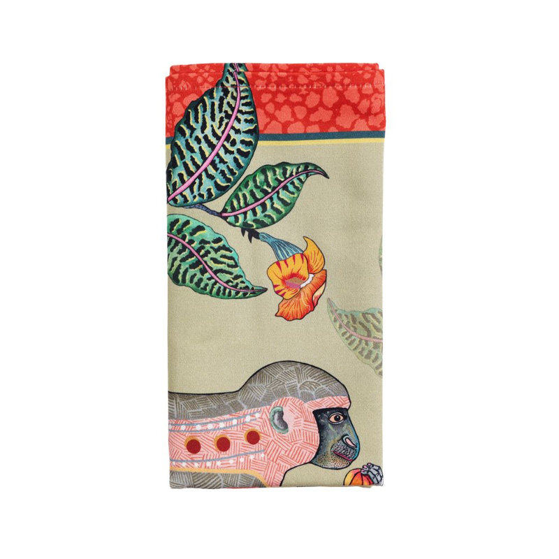 Meandering Monkey Tales Napkins, Delta