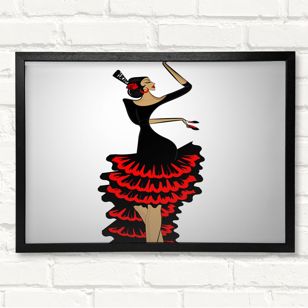 Flamenco 6 Gerahmter Druck