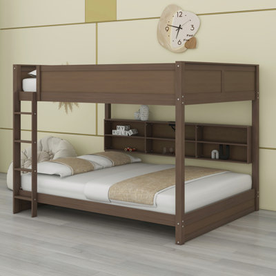 Bunk Bed With Storage Cabinets And USB Ports