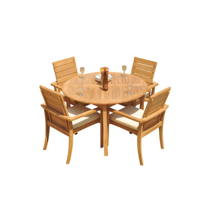 Algrave Round Teak Dining Set