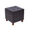 Repose-pieds de rangement carré capitonné Gamalier-33397886