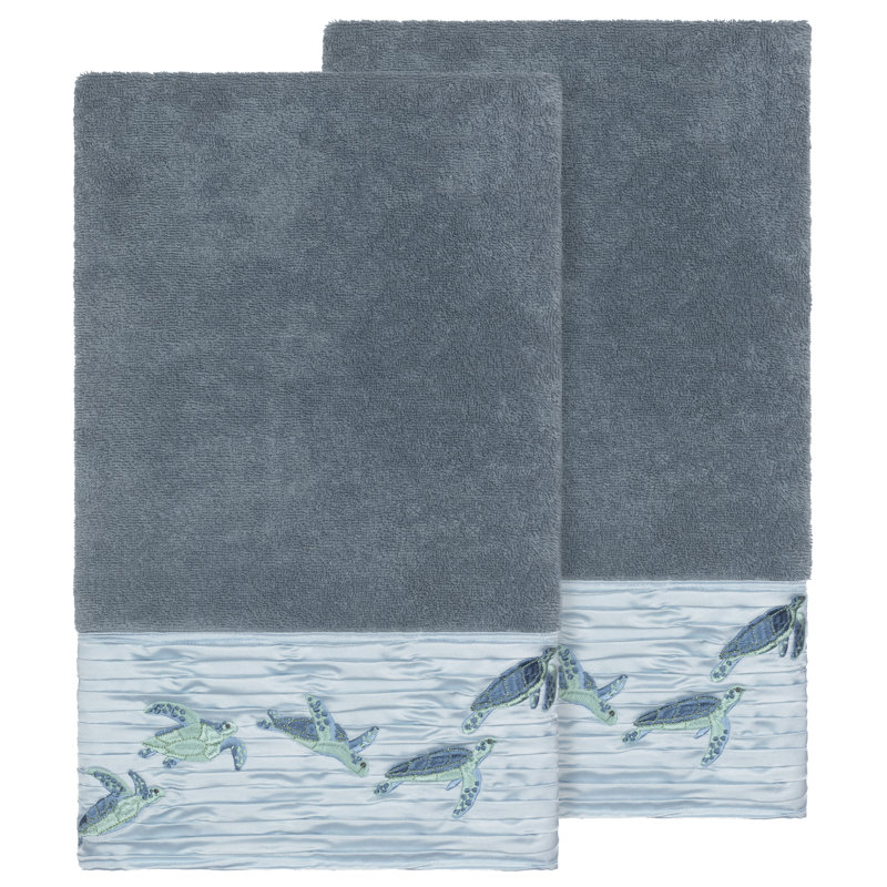 Mia Turkish Cotton Midweight Bath Towel, Teal