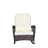 Outdoor Wicker Rocking Chair With Wide Seat, Thick, Soft Cushion, Rattan Rocker W/Steel Frame, High Weight Capacity For Patio, Garden, Backyard, Beige Cushion-89671408