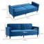 Azziah 2 Seater Velvet Sofa Bed-1124206725