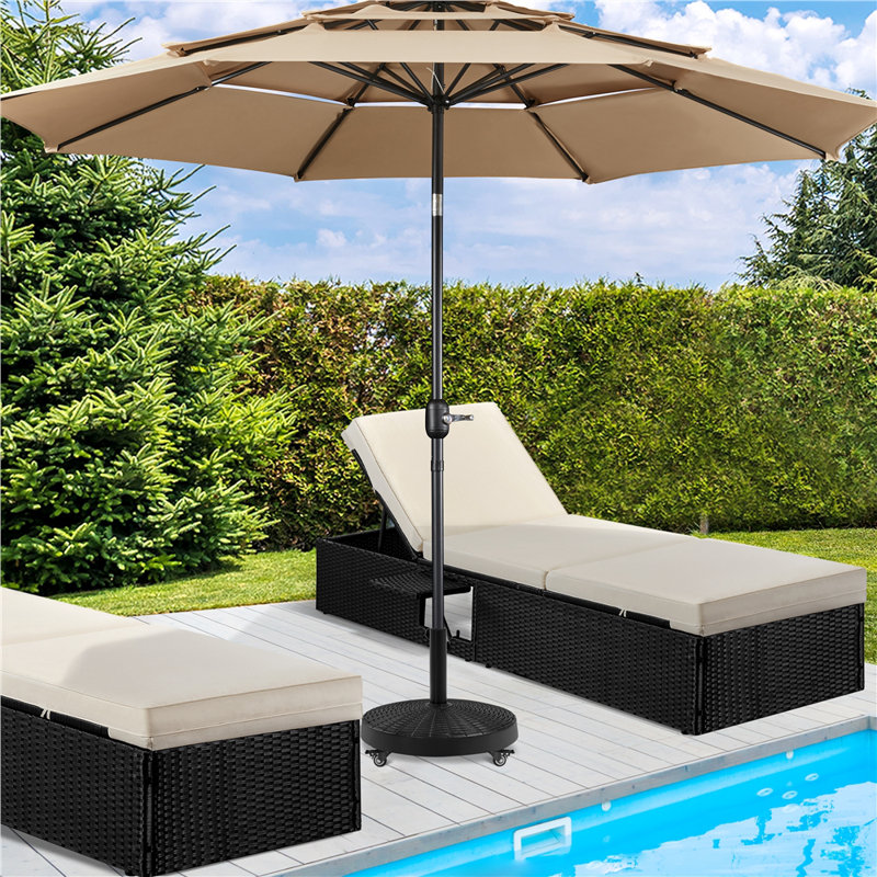 25.3kg Free Standing Umbrella Base with Wheels