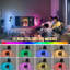 Ensemble de 2 appliques murales à piles avec télécommande - couleurs RVB, intensité variable, minuterie