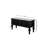 Traditional TV Unit with Spruce Wooden Top, Black Finish, 39.4 x 17.7 x 11.8 inches | 100% MDF Construction, 0.4-inch Thickness, Sturdy Hornbeam Legs | Elegant Storage Solution for Living Room & Entertainment Areas