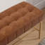 Banc de rangement en tissu