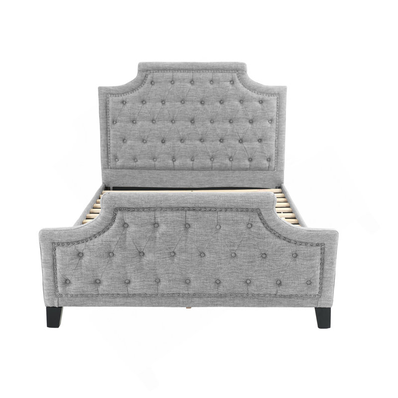 Lit double en gris