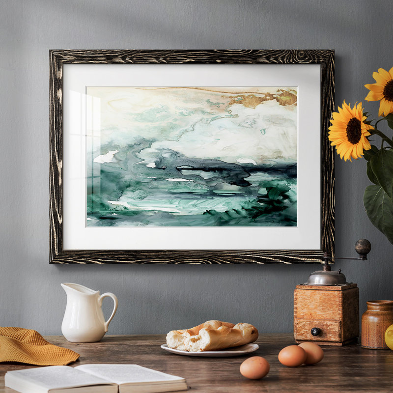Écoulement de l'écume de mer I, Noir, H 22 po x l 32 po