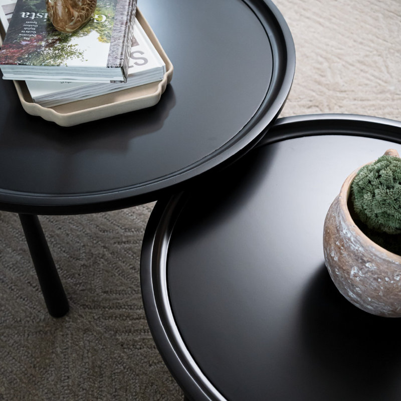 Maven Lane Sonia Wooden Nesting Coffee Tables