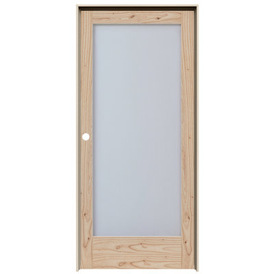 Porte intérieure pré-montée en cèdre blanc MODA 1-Lite