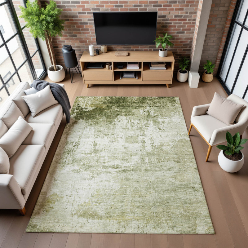 Premium Machine Washable Verlin AMF1766 Modern Rug, Rectangle 9' x 12'