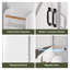 Meuble-lavabo à DEL 24 po avec lavabo, portes d'armoire doubles à fermeture en douceur et rangement-160596957-160596930